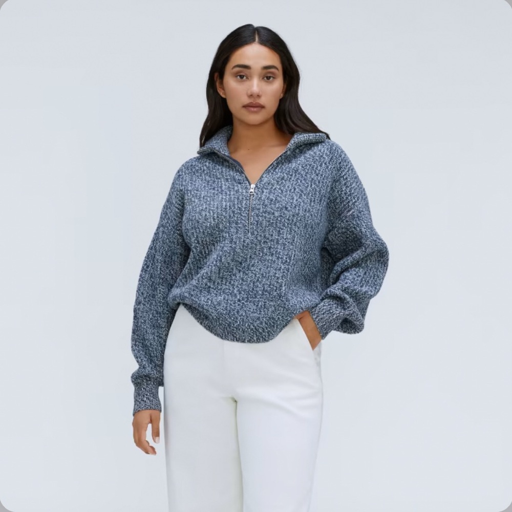 Everlane Half-Zip Sweater in Luxe Merino